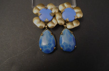 ZOE COSTE Boucles d'oreilles pendantes cabochon  Reminiscence Vintage