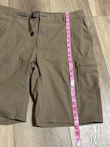 NWT PRANA Stretch Zion 12" Shorts Men's Size 38 Mud Brown Hiking Hybrid - Picture 11 of 14