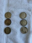 1964 Kennedy Half Dollar, BU, 90% Silver, Lot Of 6, 3 Phil Mint And 3 Denver