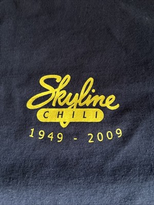 Skyline Chili 1949-2009 60th Anniversary T-Shirt Adult XL Navy Blue