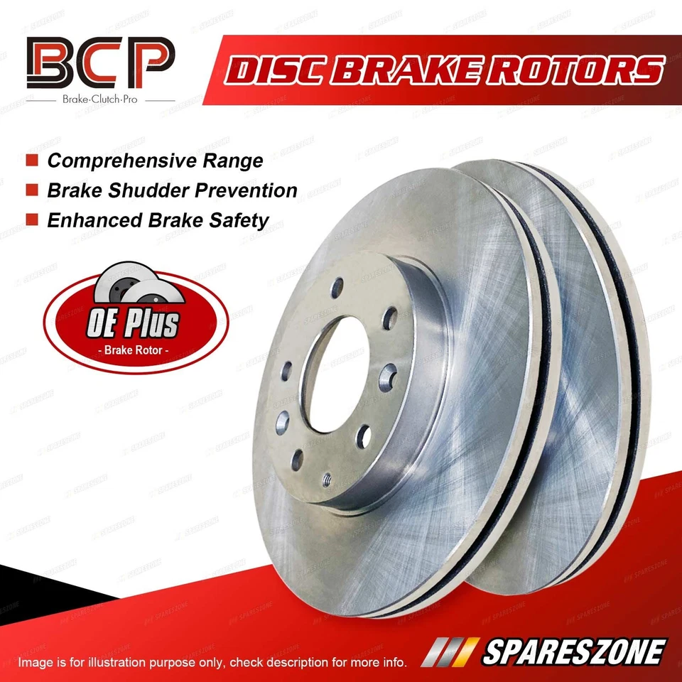 Front BCP Disc Rotors + Bendix GCT Brake Pads for MG MGB 1.8L RWD 1965-1966 - image 3 of 3