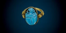 Authentic Ancient Egyptian Rare Stone Scarab Ring Pharaonic Antique Jewelry BC