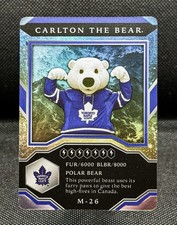 2021-22 Upper Deck MVP Hockey Mascots # M-26 Carlton The Bear