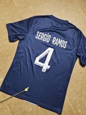 Football Jersey PSG Ramos #4 Home Soccer Shirt Soccer Nike Paris Saint Sz M