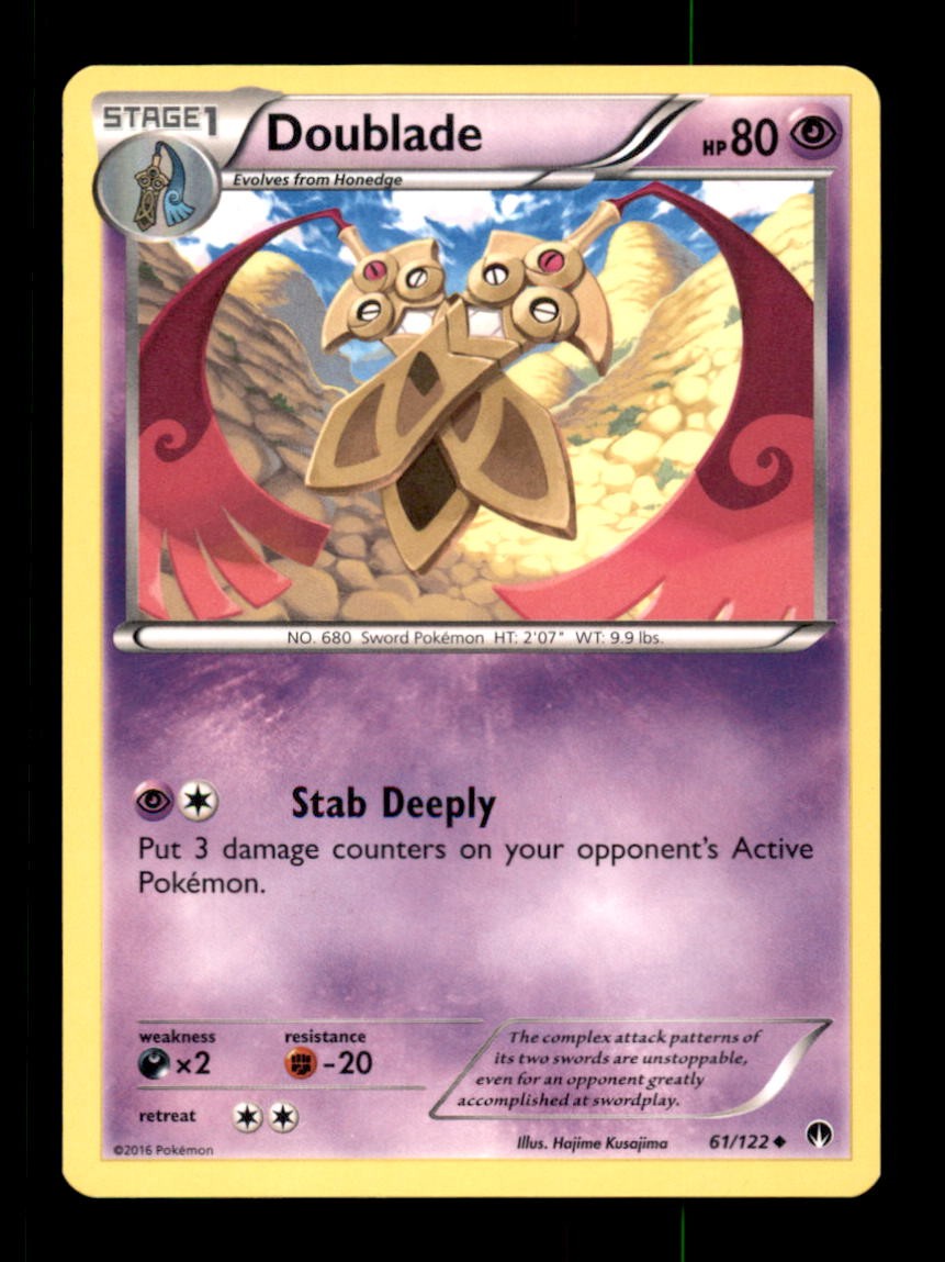 DOUBLADE 61/122 UC BREAKPOINT POKEMON LP