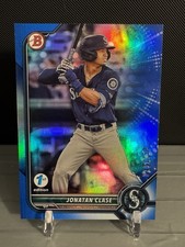 2022 Bowman 1st Edition #BD-30 Jonatan Clase Blue Foil Parallel /150 Mariners