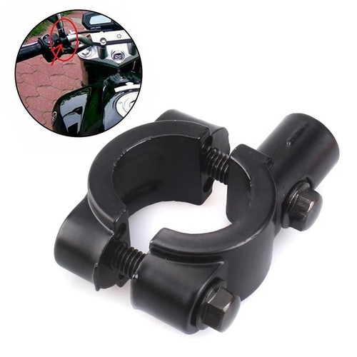 Supports miroir de haute qualité pour guidon 7/8 couleur noire design pratique - Photo 17/20