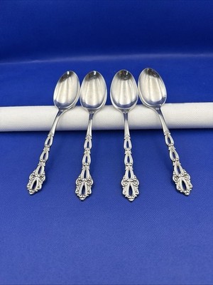 Oneida Community CHANDELIER Stainless Soup Spoon Glossy Silverware Flatware Lot4