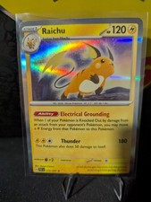 Raichu #19/91 SV Paldean Fates Pokemon 2024 Rare Holo TCG Card