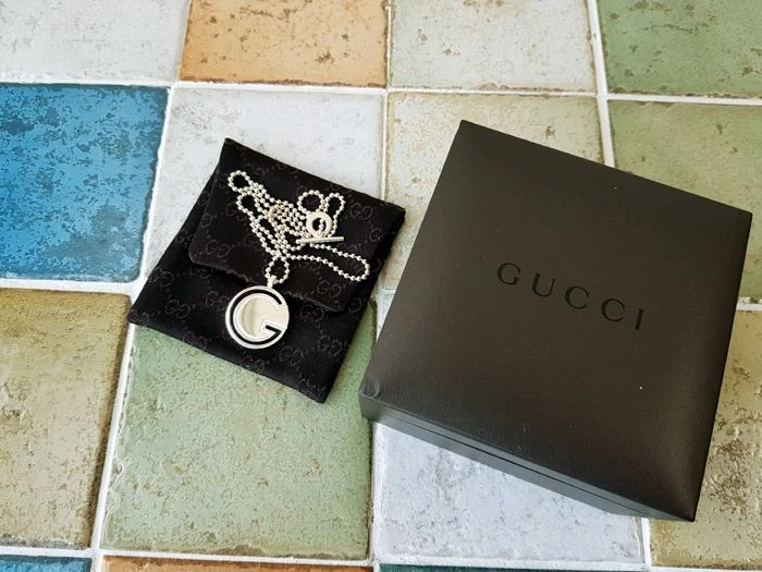 Collana rotonda unisex Gucci in argento 925 124329896