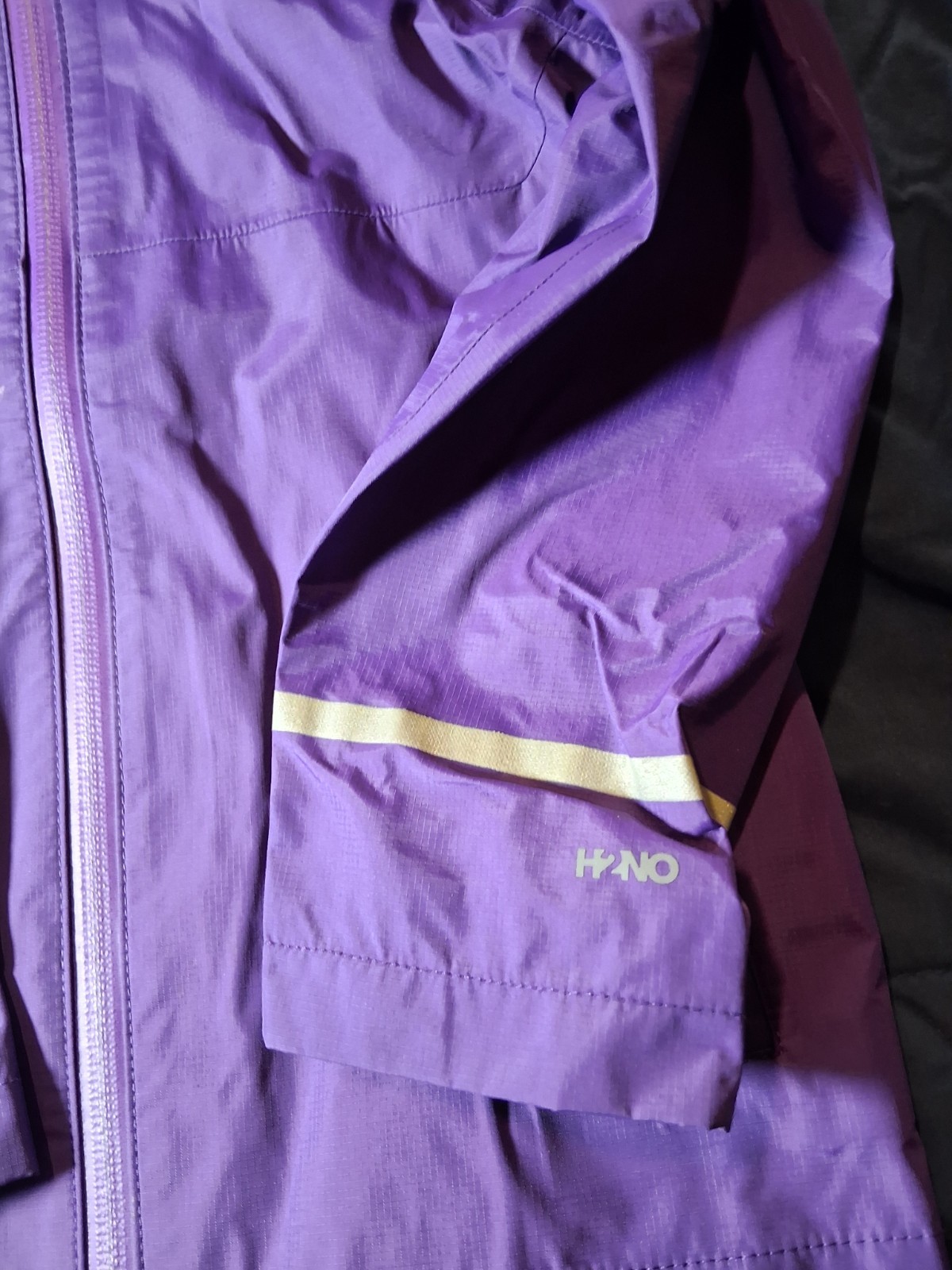 Patagonia H2No Magenta Purple Mesh Lined Hooded Rain Coat Jacket Girls 3T thumbnail 2