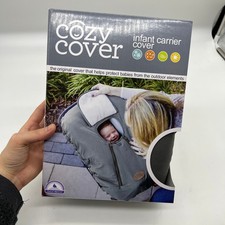 CozyBaby Insulated Car Seat Cover w/ Dual Zippers  Pull-Over Flap Gray Color