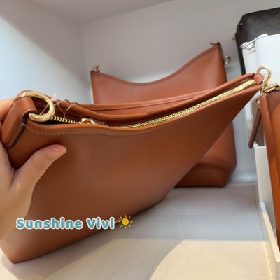 NWT Coach Laurel Large Shoulder Bag Gold/Tan CBG98 Smooth grain
