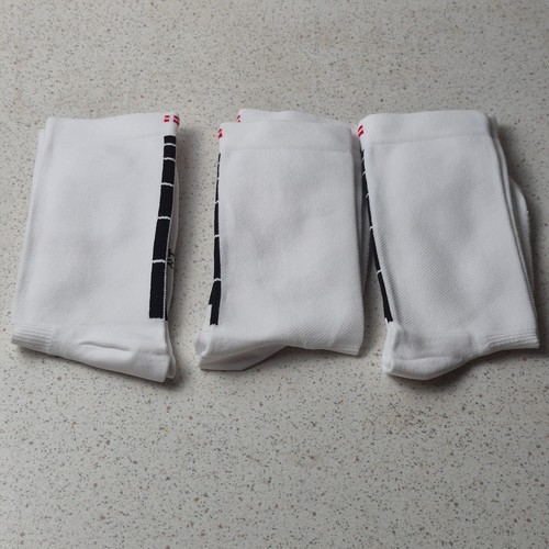 DANISH ENDURANCE Performance Crew Cycling Socks Cushioned White/Black 6-8 UK - Afbeelding 4 van 8