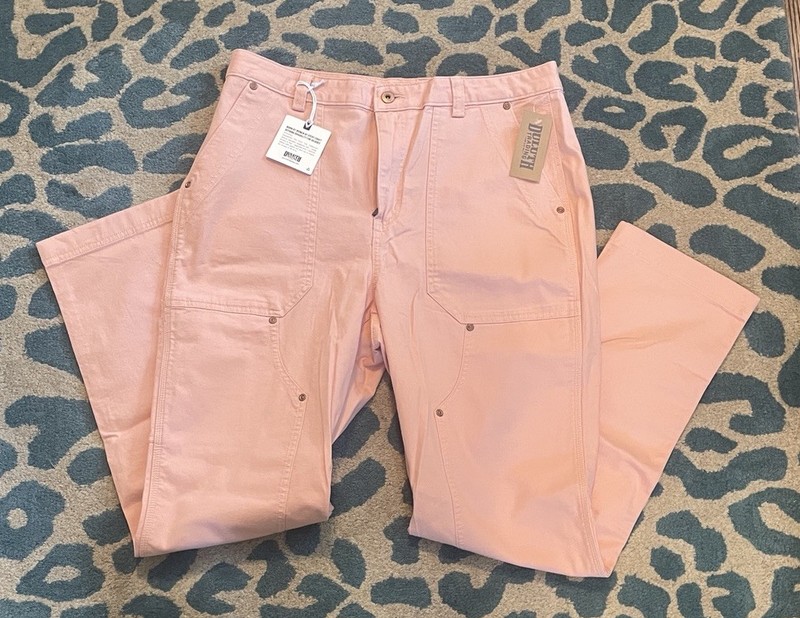 Duluth Trading Co Women's Pants 14x31 Pink Firehose LTD Slim Leg Work brand NWT
