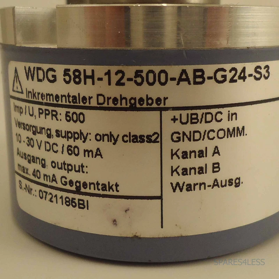 Wachendorff Inkrementaler Drehgeber WDG 58H-12-500-AB-G24-S3 NOV - Image 2 of 2