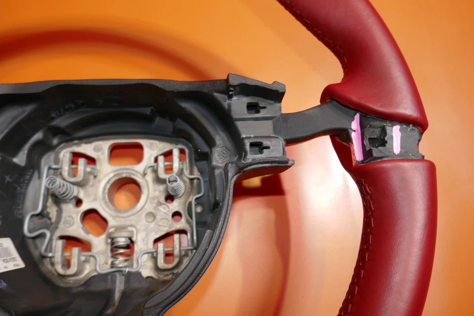 PPORSCHE 911 TURBO РУЛЕВОЕ КОЛЕСО 2009 2010 2011 2012 2013 КРАСНЫЙ 997 BOXSTER OEM - Изображение 3 из 4