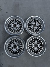4x114.3 JDM 14" Bridgestone Sieg-F Wheels HTF (White Windows /Gold Bolts)