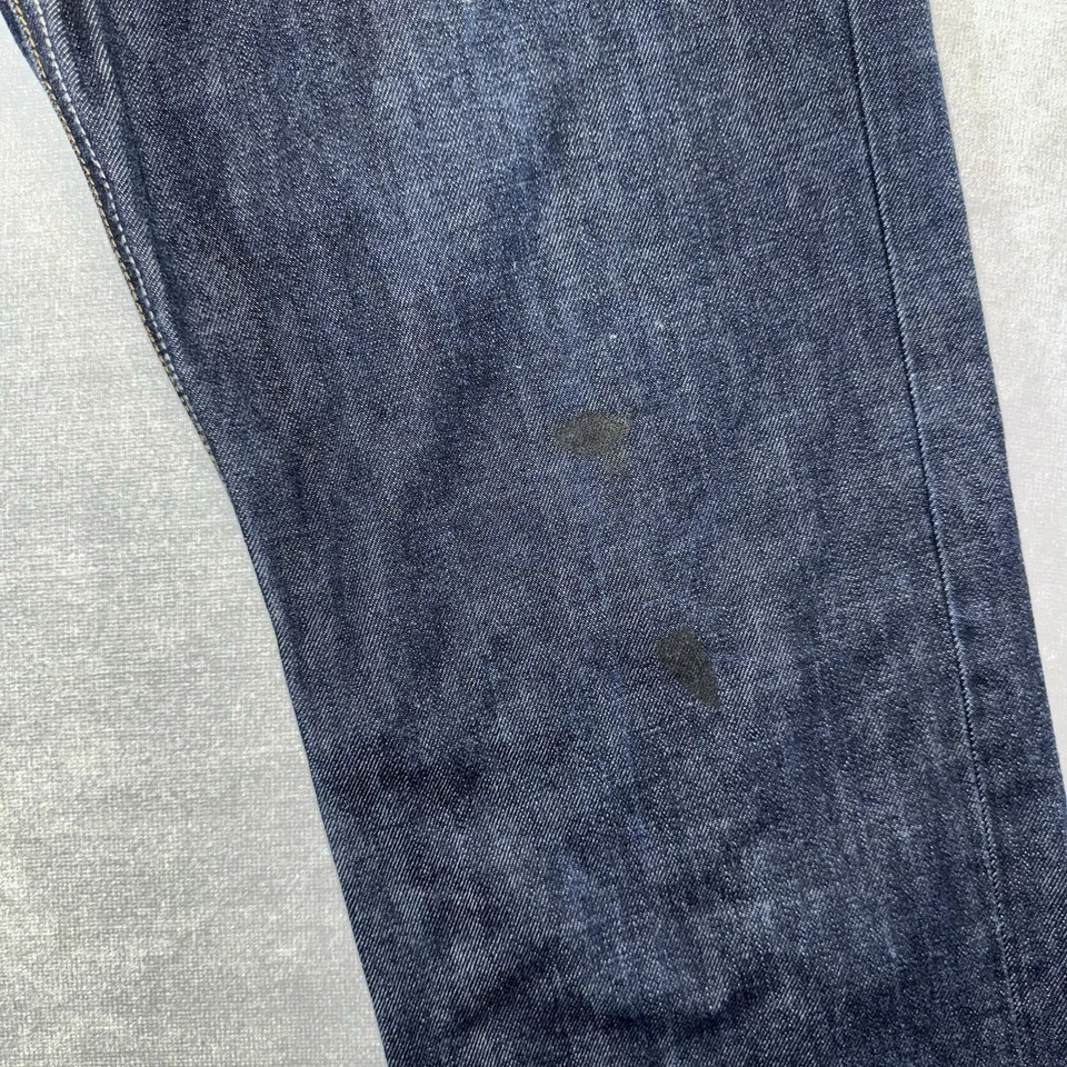 G Star Raw Attacc Jeans Mens 36x36 Fits 34x34 Blue Denim Loose Fit Distressed - Image 4 of 4