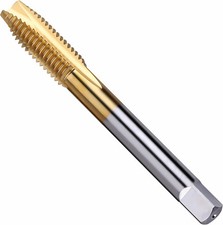 Spiral Point Plug Threading Tap M14 x 2 Thread, Ground x 2, Sliver, Gold 