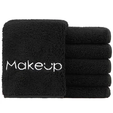 Makeup Remover Cloth 6 Pack,Premium Washable Soft 13x13 Inch Facial Cleansing Ma
