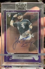 Jake Burger 2022 Topps Clearly Authentic Purple Rookie Auto #/10 SEALED