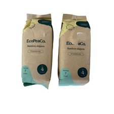 ECOPEACO. BAMBOO DIAPERS SIZE 4 22 37LBS 