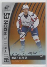 2017 SP Game Used Authentic Rookies Orange Rainbow 35/112 Riley Barber #131 1s7