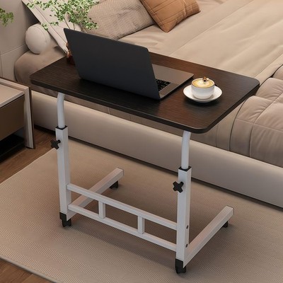 Beistelltisch Mit Rollen | Beistelltisch Höhenverstellbar (55-75Cm) | Holz Beist