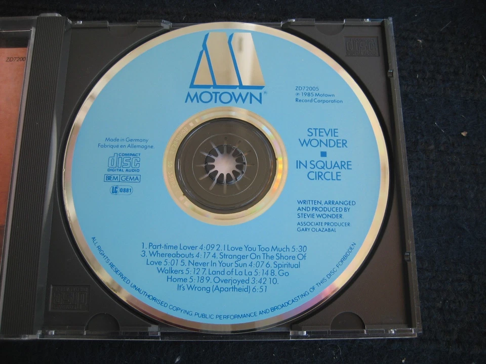 CD  STEVIE WONDER  In Square Circle  Neuwertig  10 Tracks - Bild 2 von 4