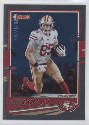 2020 Panini Donruss Press Proof Silver /100 George Kittle #11 n0c
