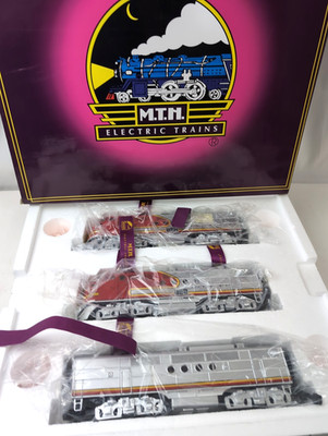 MTH- EMD FT ABA Diesel Locomotives ''SANTA FE - ATSF'' #20-2273-1 PS-2 & BCR-1 - O