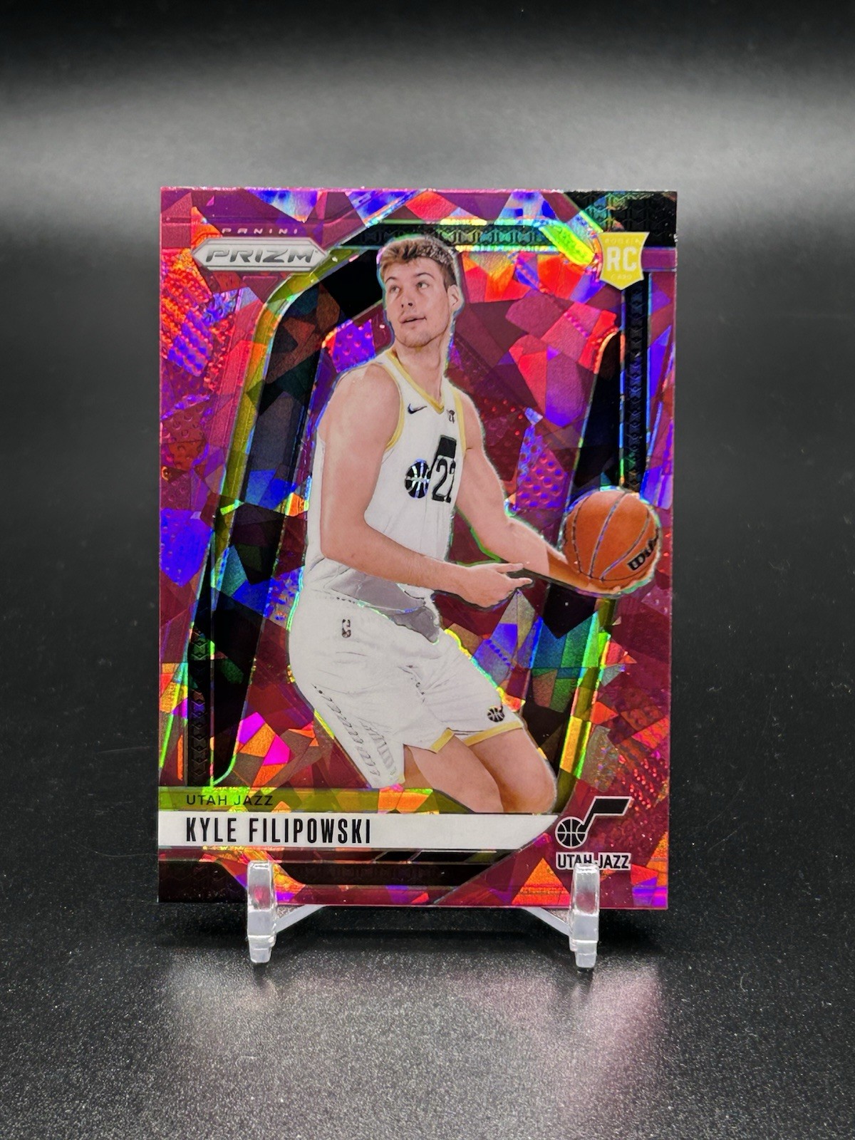 2024-25 Panini Prizm Kyle Filipowski #263 Pink Ice Prizm (RC) Jazz