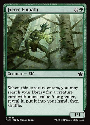 MTG Magic the Gathering Fierce Empath (636/830) Foundations NM