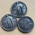 1924D 1926D 1929D Standing Liberty Quarter Silver Coin Solid Very Fine Details