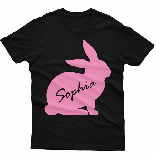 Personalised Blessed Easter Cute Bunny Spring Festival Family Fancy T-Shirt #ED - Picture 1 of 18