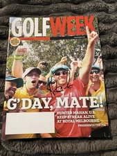 Hunter Mahan Signed Golf Magazine PGA Tour Star Masters US Open
