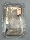 1982 Johnson Matthey Statue of Liberty MTB 1oz. Silver Art Bar .999Sealed G7129