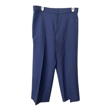 Levi's 11 Navy Blue Trousers Vintage High Waisted Straight Leg Slacks 29113-3313