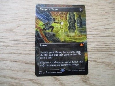 Vampiric Tutor Borderless Dominaria Remastered MTG NM/Mint 430 DMR Full Art