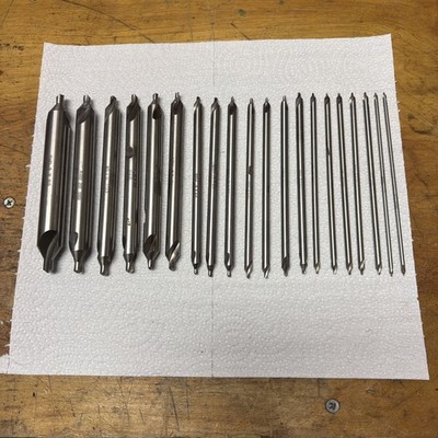 KEO 20pc Premium HSS Center Drill Set 60°  Ranging From #8 Through #1 Mostly New