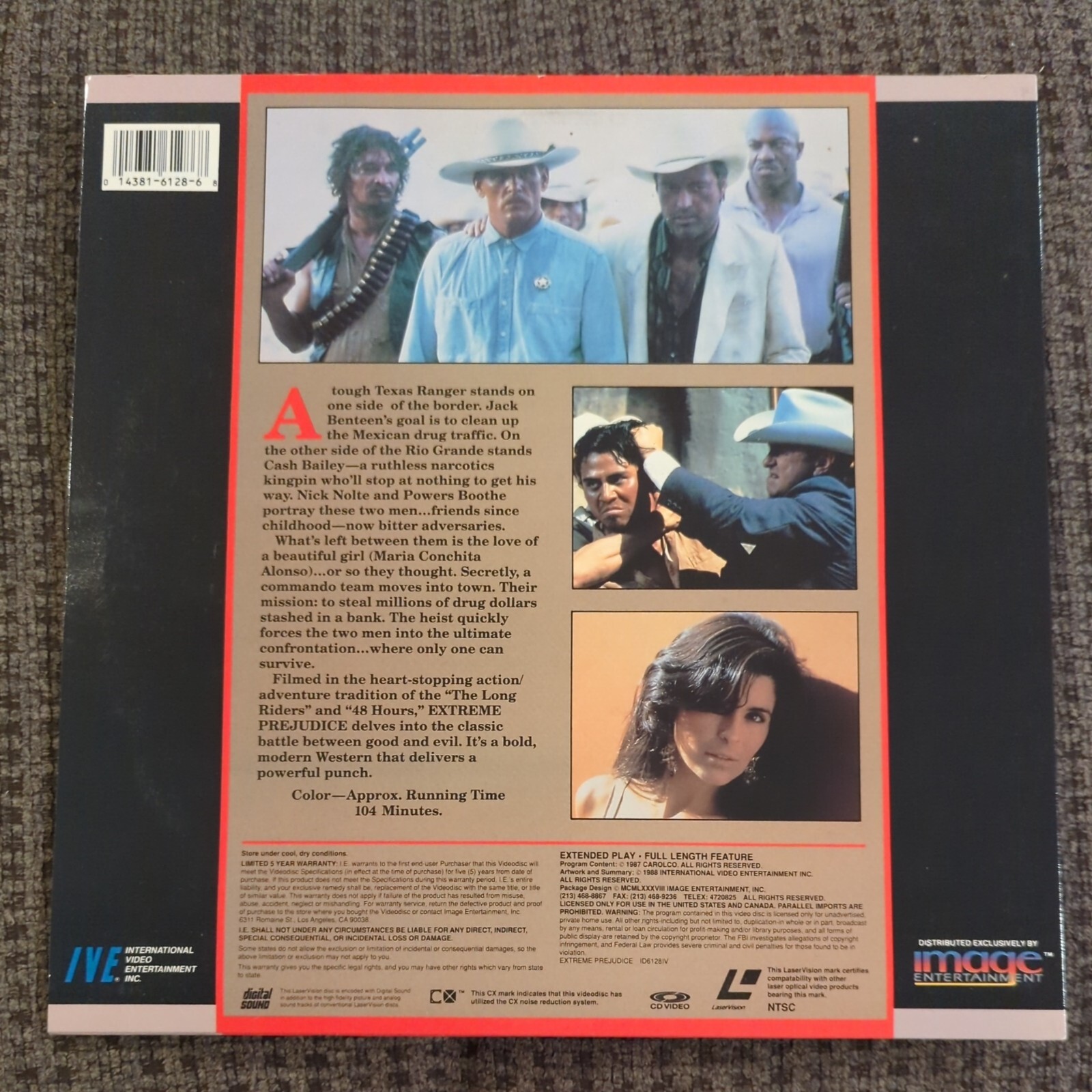 Extreme Prejudice (Laserdisc) Nick Nolte