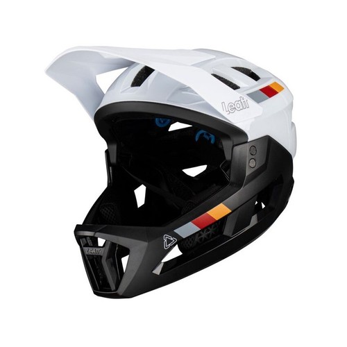 MTB Enduro 2.0 Full Face Helmet With Removable Chin Guard White/Black