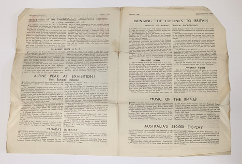 RARE 1938 Empire Exhibition Bellahouston News Broadsheet Glasgow Scotland - Picture 4 of 15