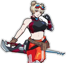 Triple Peak Lock Pick Lady Die Cut Decal