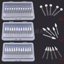 Dental White Stone Porcelain Resin Polishing Burs FG /Composite Finishing Burs