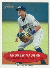 2020 Topps Heritage Minors 1971 Bazooka Numbered Test #8 Andrew Vaughn RC Rookie