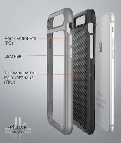 For iPhone SE 3 / SE 2 / 8 / 7 | Vena [vLuxe] Leather Shockproof Slim Case Cover - Foto 15 di 25