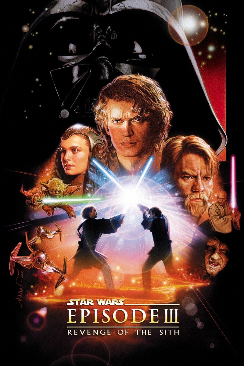 Star Wars Episode III - Revenge of the Sith 2005 Movie Poster 36x24" Silk Print