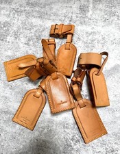 Louis Vuitton Vachetta Luggage Tag And Handle Strap Authentic